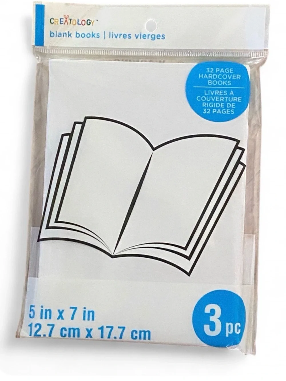Creatology Blank White 5x7 Journal Books Unlined School Set of 2